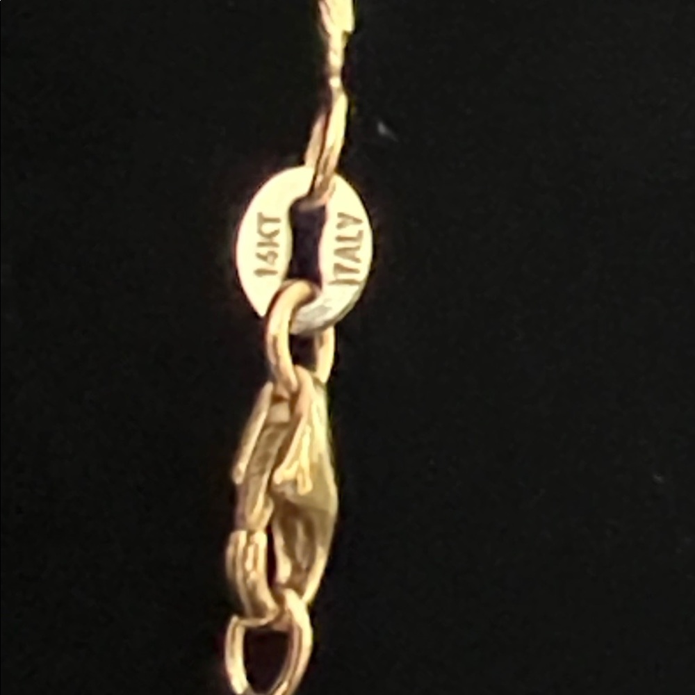 18K Diamond, Yellow gold, Solid gold Cross, about 17.8 x 13.7mm 14k GOLD CHAIN - Picture 12 of 17